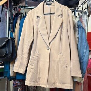 NWOT Chadwicks Women's Tan Blazer Coat SZ. 16